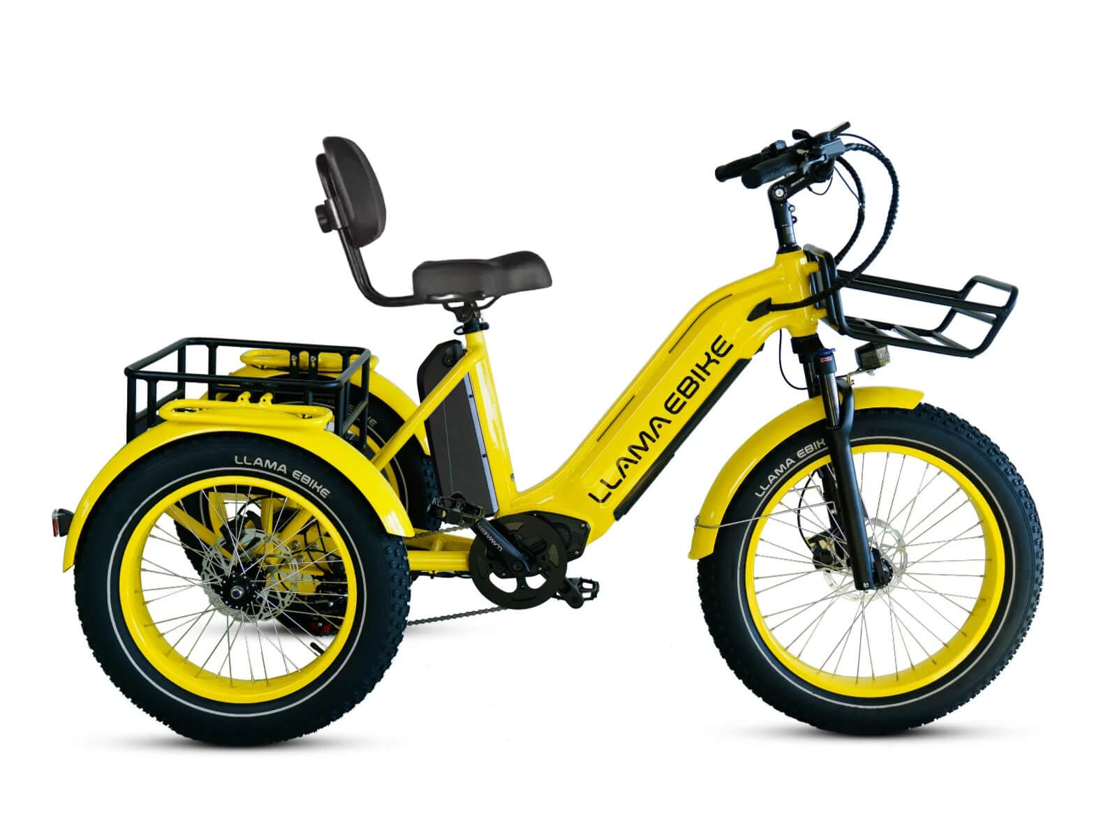LLAMA CT10 Electric Cargo Trike – 1500W Bafang Fat Tire 3-Wheel Bike Fully Assembled