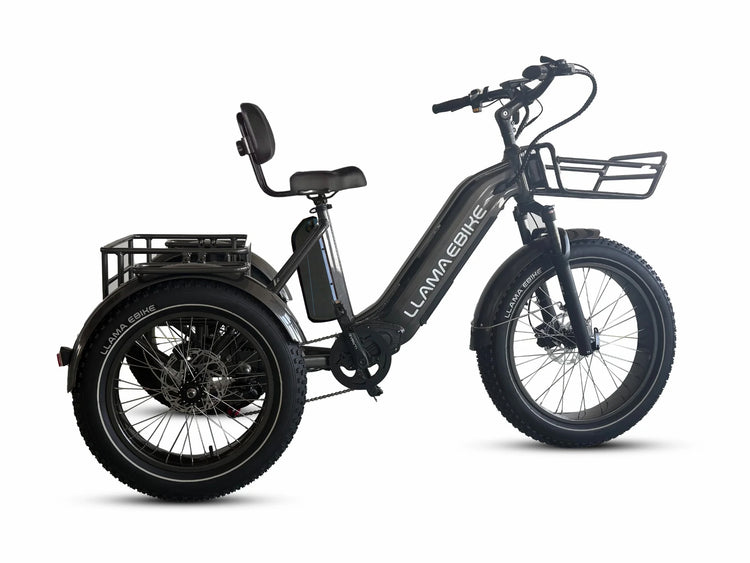 LLAMA Trike CT11 Fat Tire Electric Cargo Trike with NFC Unlock & Optional IoT(Fully Assembled)