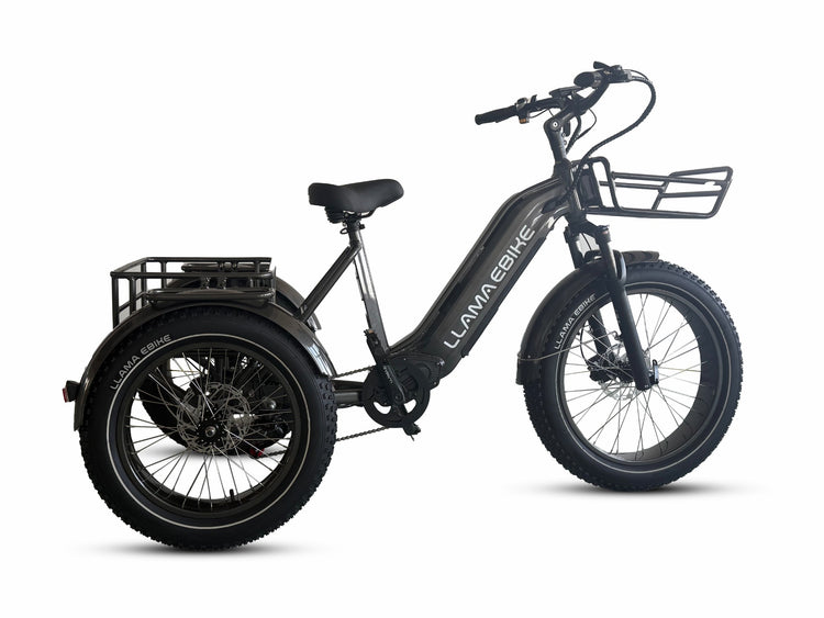LLAMA Trike CT11 Fat Tire Electric Cargo Trike with NFC Unlock & Optional IoT(Fully Assembled)