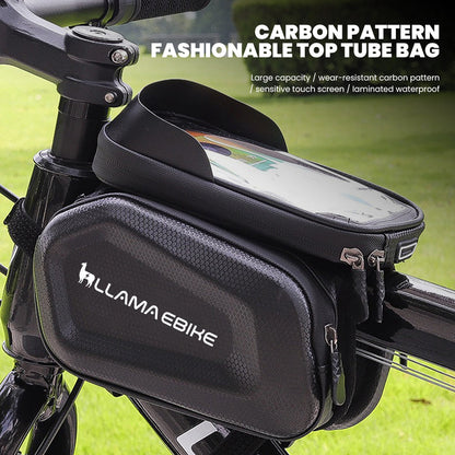 LLAMA TRIKE Waterproof Front Frame Bag with Phone Holder