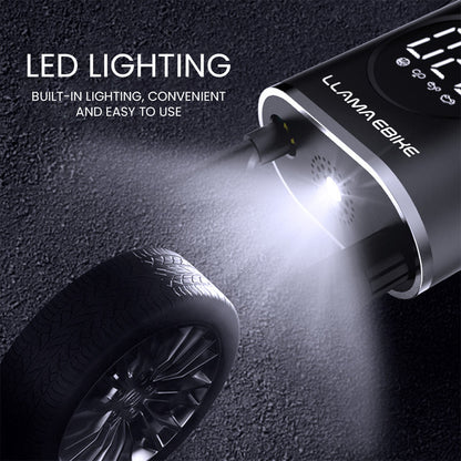 LLAMA TRIKE Portable Rechargeable Air Pump for Car Bicycle and Motorcycle Tires