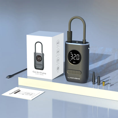 LLAMA TRIKE Portable Rechargeable Air Pump for Car Bicycle and Motorcycle Tires