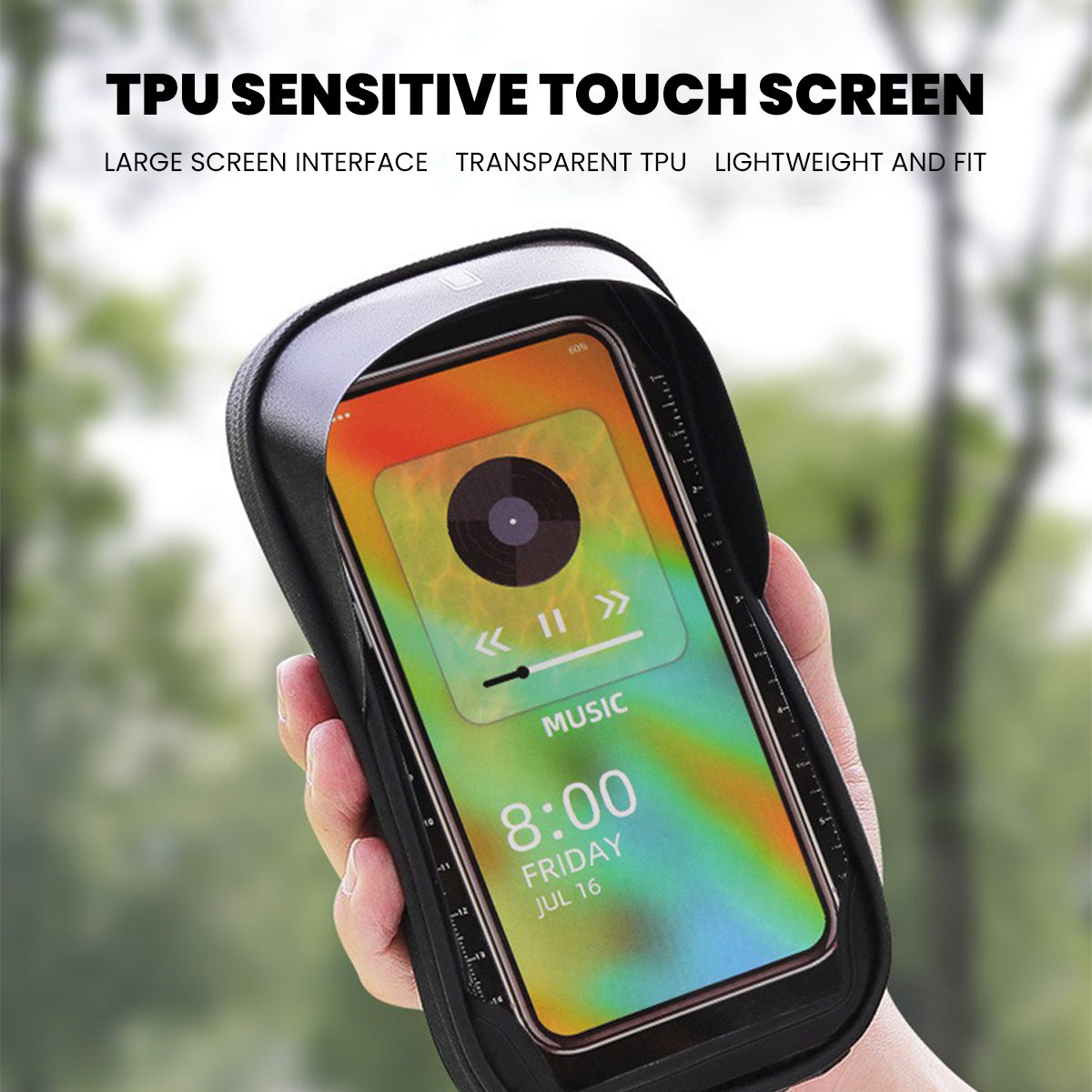 LLAMA TRIKE Waterproof Front Frame Bag with Phone Holder