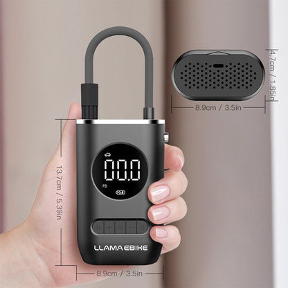 LLAMA TRIKE Portable Rechargeable Air Pump for Car Bicycle and Motorcycle Tires