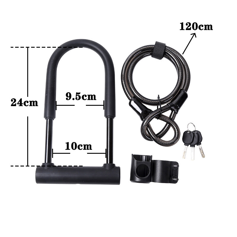 LLAMA TRIKE Heavy-Duty Portable Bike Lock Set