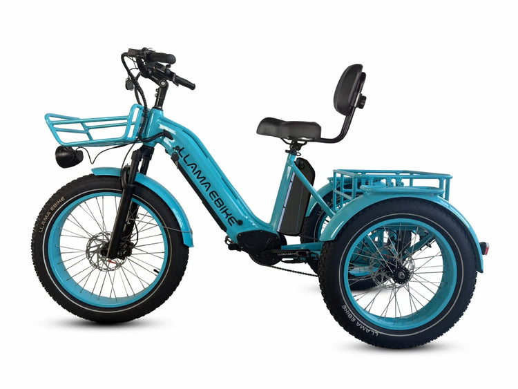 LLAMA Trike CT11 Fat Tire Electric Cargo Trike with NFC Unlock & Optional IoT(Fully Assembled)