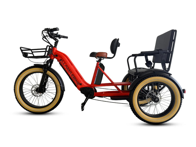 LLAMA CT12 Passenger Fat Tire 2-Seater Electric Trike