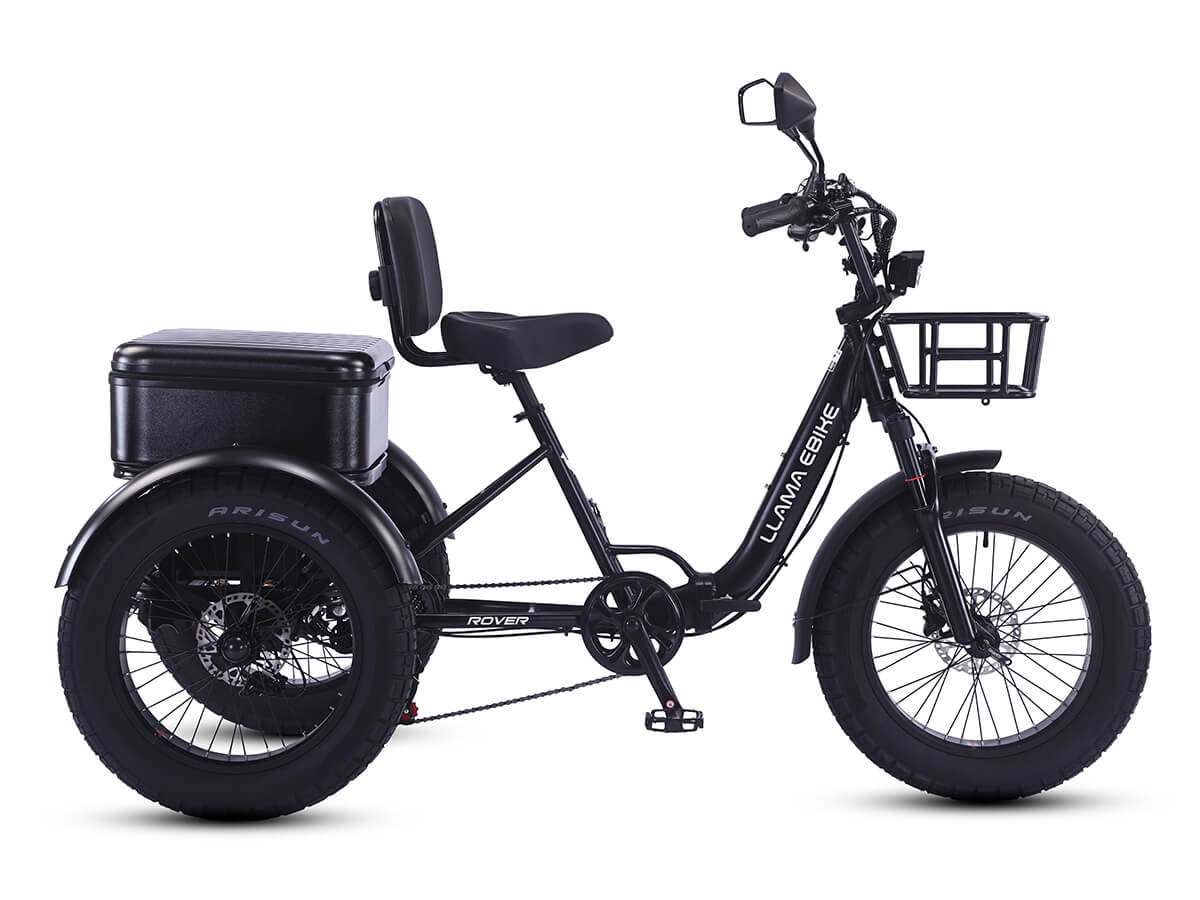 LLAMA Rover 1000W Rear-Drive Foldable Ultra-Range Fat Tire Electric Trike