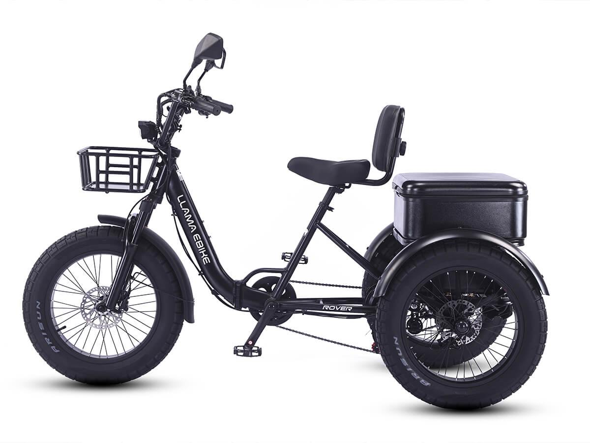 LLAMA Rover 1000W Rear-Drive Foldable Ultra-Range Fat Tire Electric Trike