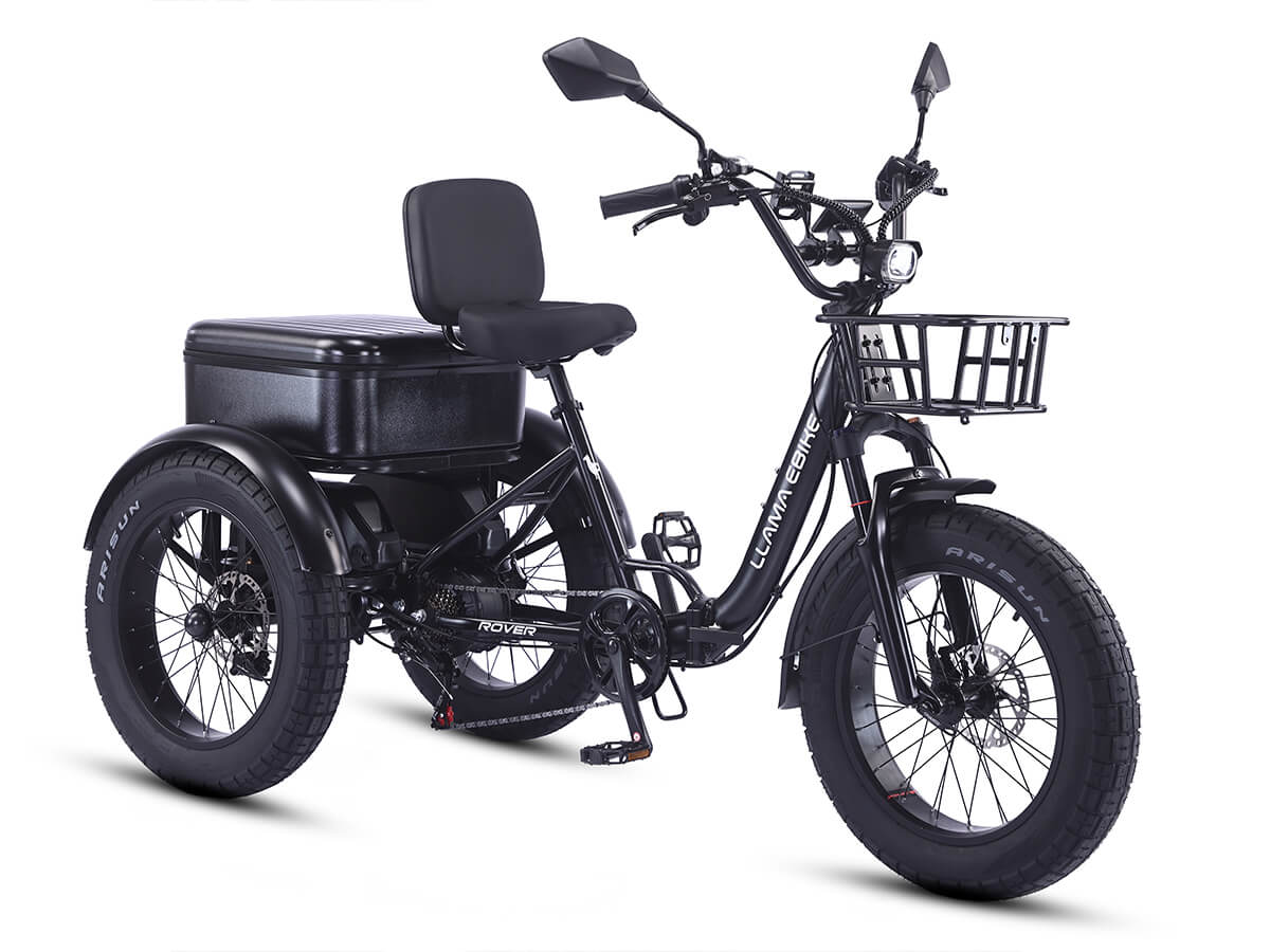 LLAMA Rover 1000W Rear-Drive Foldable Ultra-Range Fat Tire Electric Trike