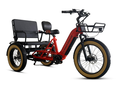 LLAMA CT12 Passenger Fat Tire 2-Seater Electric Trike