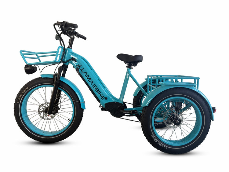 LLAMA Trike CT11 Fat Tire Electric Cargo Trike with NFC Unlock & Optional IoT(Fully Assembled)